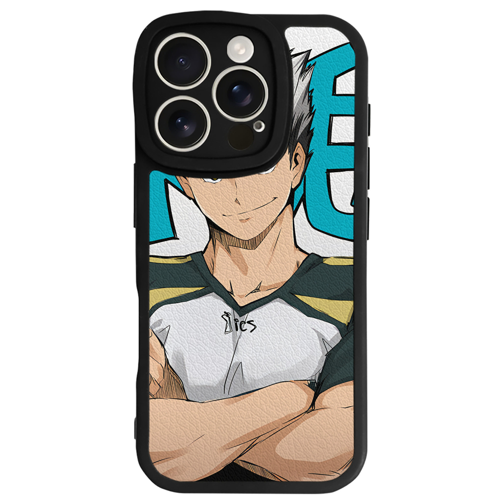 （画像用） ハイキュー!! Haikyu!! 【iPhone 16シリーズ対応】シリコンスマホケース（レザー調） 材質：シリコン